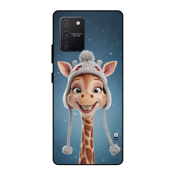 Funny Giraffe Metal Back Case for Galaxy S10 Lite