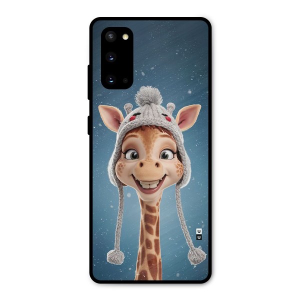 Funny Giraffe Metal Back Case for Galaxy S20