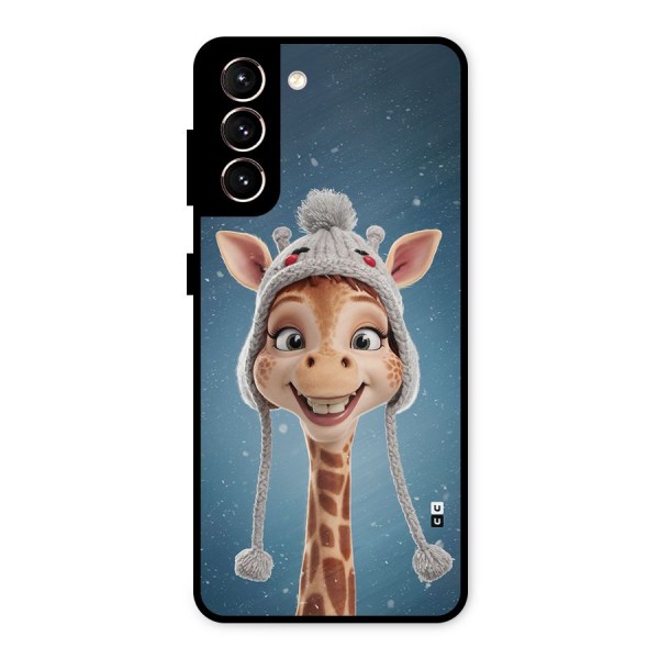 Funny Giraffe Metal Back Case for Galaxy S21 5G