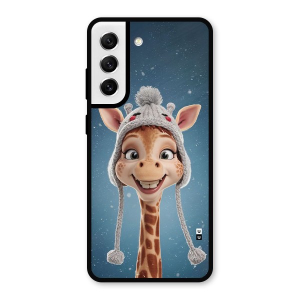 Funny Giraffe Metal Back Case for Galaxy S21 FE 5G