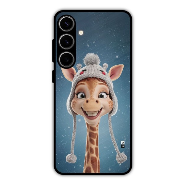 Funny Giraffe Metal Back Case for Galaxy S24 Plus