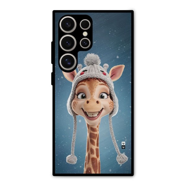 Funny Giraffe Metal Back Case for Galaxy S24 Ultra