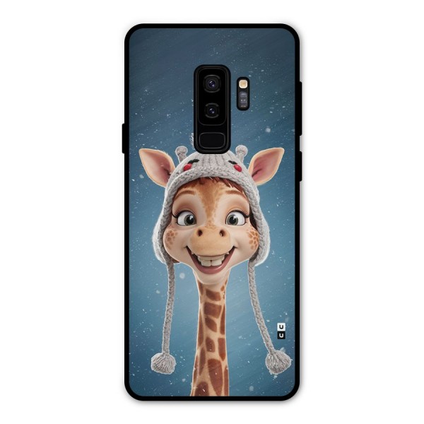 Funny Giraffe Metal Back Case for Galaxy S9 Plus