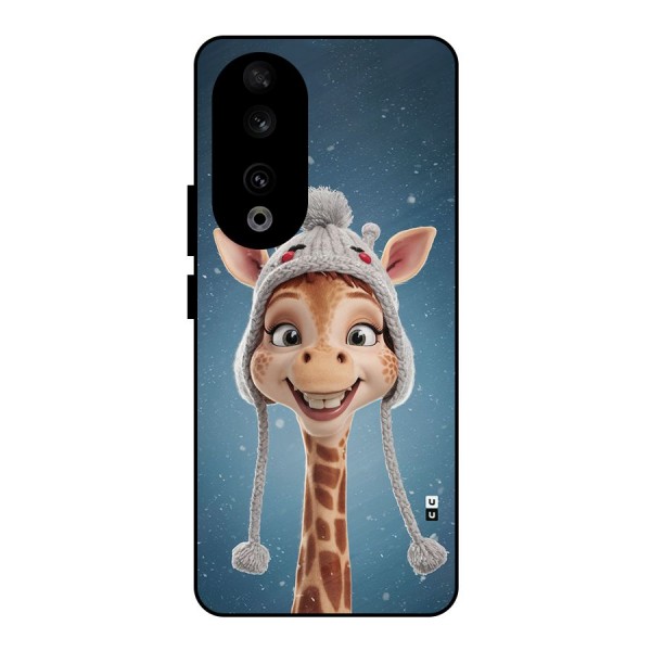 Funny Giraffe Metal Back Case for Honor 90