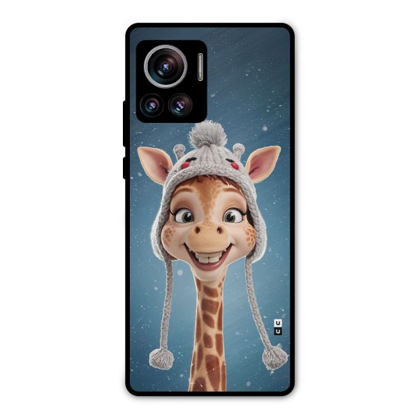 Funny Giraffe Metal Back Case for Motorola Edge 30 Ultra