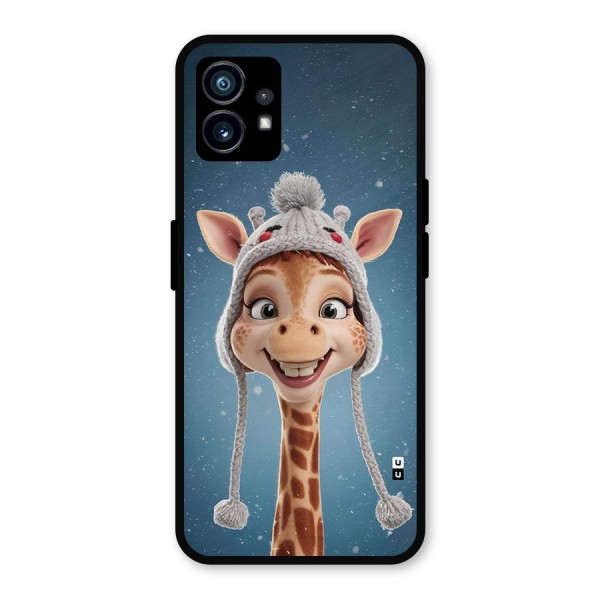 Funny Giraffe Metal Back Case for Nothing Phone 1