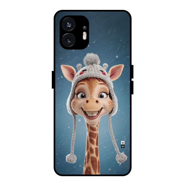 Funny Giraffe Metal Back Case for Nothing Phone 2