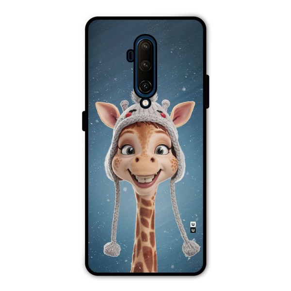 Funny Giraffe Metal Back Case for OnePlus 7T Pro