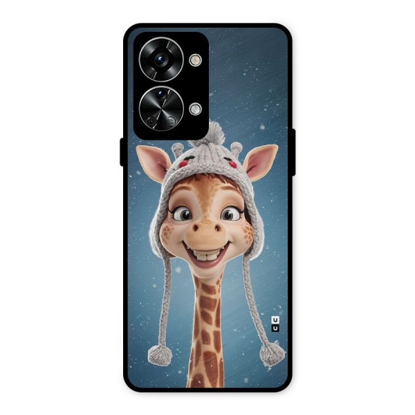 Funny Giraffe Metal Back Case for OnePlus Nord 2T