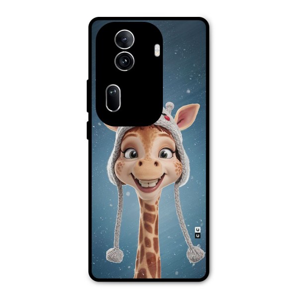 Funny Giraffe Metal Back Case for Oppo Reno11 Pro 5G