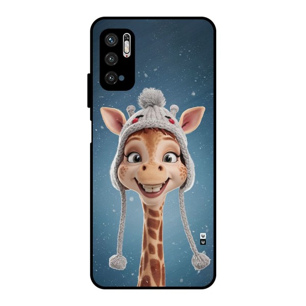 Funny Giraffe Metal Back Case for Poco M3 Pro 5G