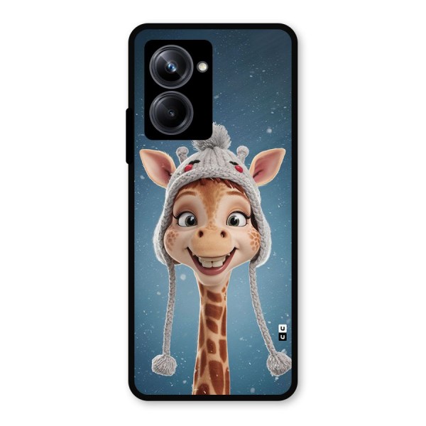 Funny Giraffe Metal Back Case for Realme 10 Pro