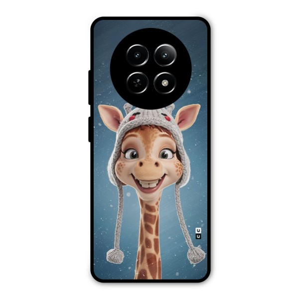 Funny Giraffe Metal Back Case for Realme 12 5G