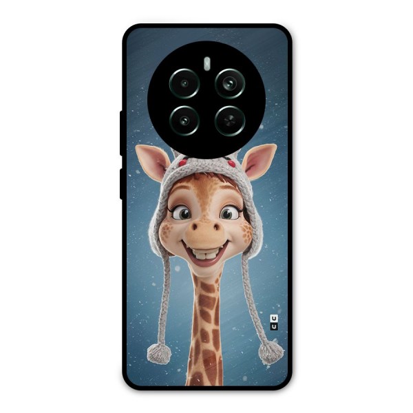 Funny Giraffe Metal Back Case for Realme 12 Plus