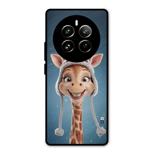 Funny Giraffe Metal Back Case for Realme 12 Pro