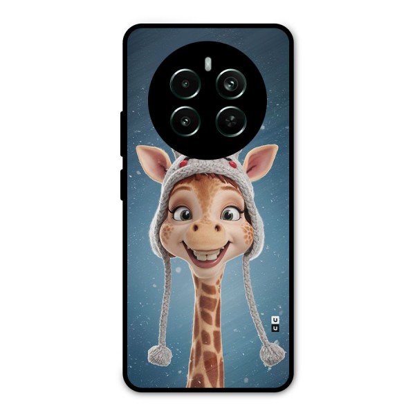 Funny Giraffe Metal Back Case for Realme 12 Pro Plus