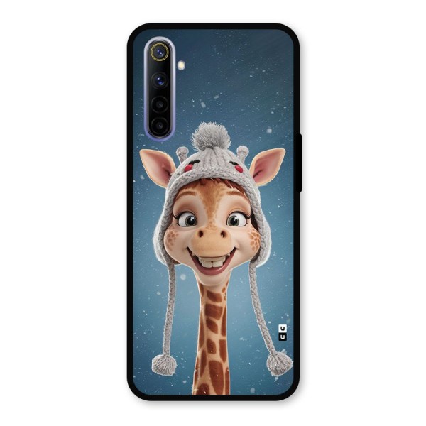 Funny Giraffe Metal Back Case for Realme 6