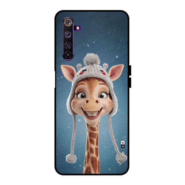 Funny Giraffe Metal Back Case for Realme 6 Pro