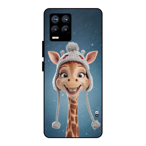 Funny Giraffe Metal Back Case for Realme 8