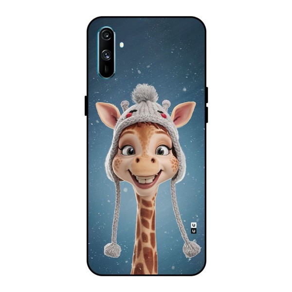 Funny Giraffe Metal Back Case for Realme C3