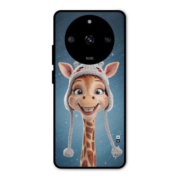 Funny Giraffe Metal Back Case for Realme Narzo 60 5G