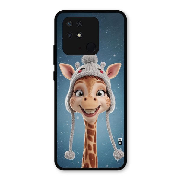 Funny Giraffe Metal Back Case for Redmi 10