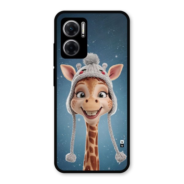 Funny Giraffe Metal Back Case for Redmi 11 Prime 5G