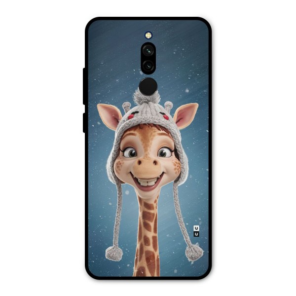 Funny Giraffe Metal Back Case for Redmi 8