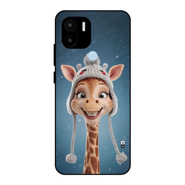 Funny Giraffe Metal Back Case for Redmi A2 Plus