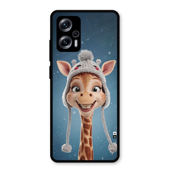 Funny Giraffe Metal Back Case for Redmi K50i