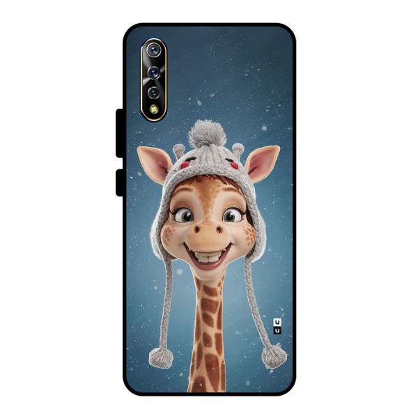 Funny Giraffe Metal Back Case for Vivo S1