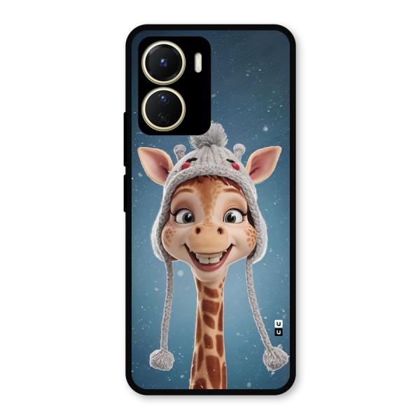 Funny Giraffe Metal Back Case for Vivo T2x