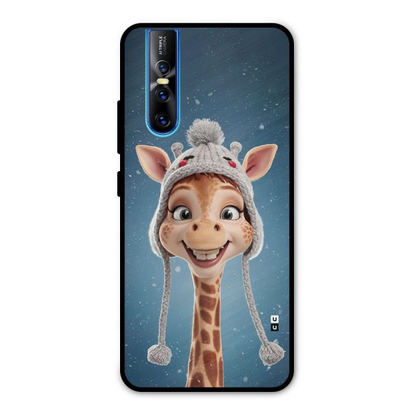 Funny Giraffe Metal Back Case for Vivo V15 Pro