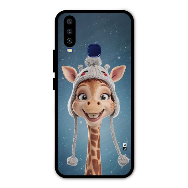 Funny Giraffe Metal Back Case for Vivo V17