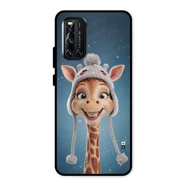 Funny Giraffe Metal Back Case for Vivo V19