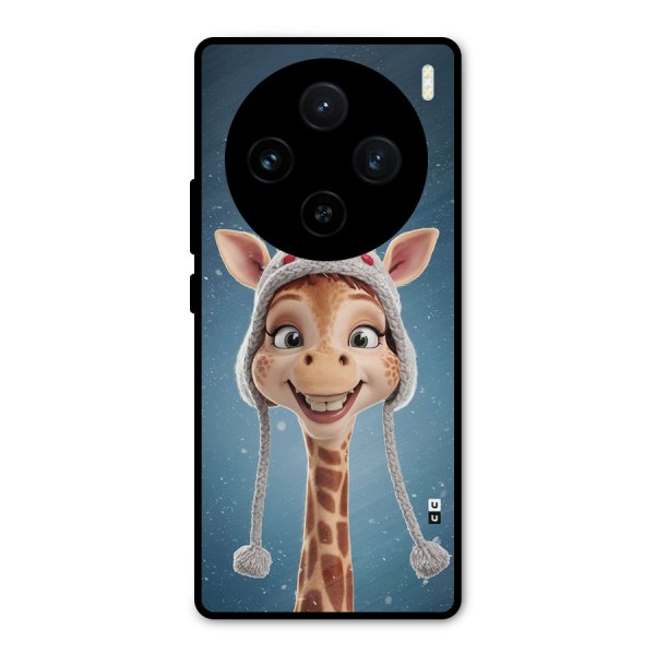 Funny Giraffe Metal Back Case for Vivo X100