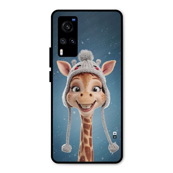 Funny Giraffe Metal Back Case for Vivo X60