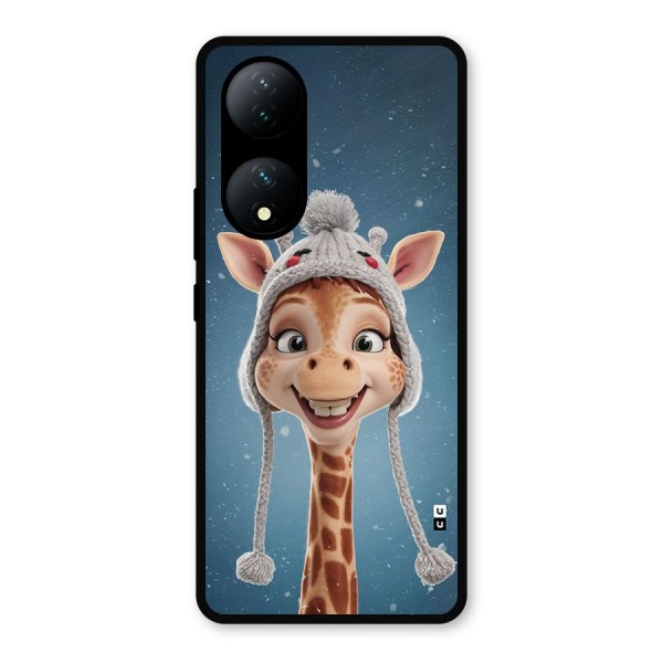 Funny Giraffe Metal Back Case for Vivo Y100