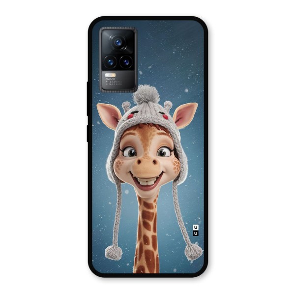 Funny Giraffe Metal Back Case for Vivo Y73