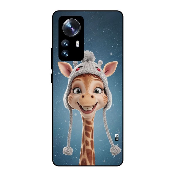 Funny Giraffe Metal Back Case for Xiaomi 12 Pro