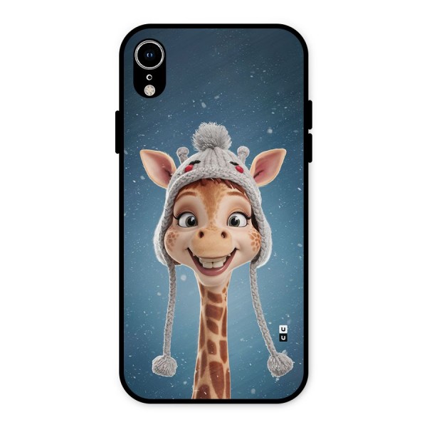 Funny Giraffe Metal Back Case for iPhone XR