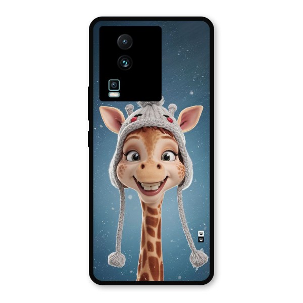 Funny Giraffe Metal Back Case for iQOO Neo 7 Pro