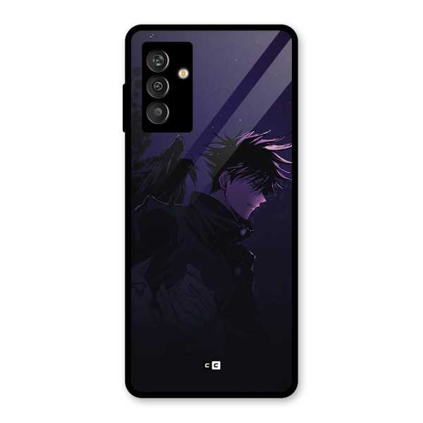 Fushiguro Demon Crows Glass Back Case for Galaxy M13