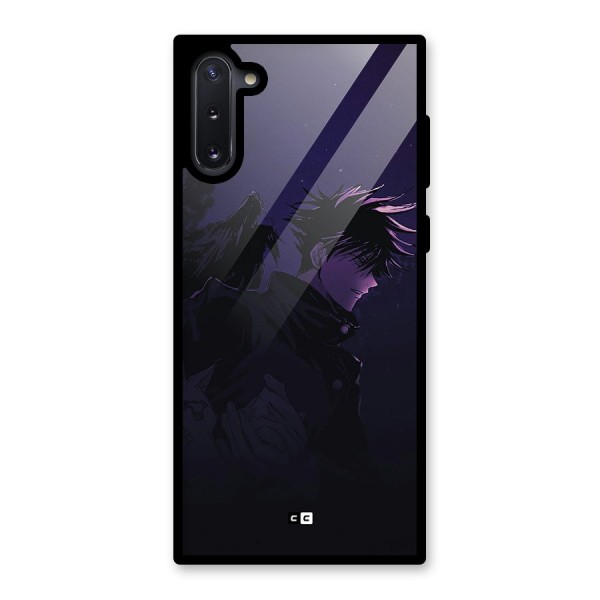 Fushiguro Demon Crows Glass Back Case for Galaxy Note 10