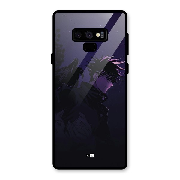 Fushiguro Demon Crows Glass Back Case for Galaxy Note 9