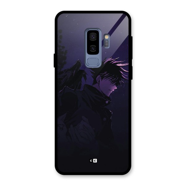 Fushiguro Demon Crows Glass Back Case for Galaxy S9 Plus