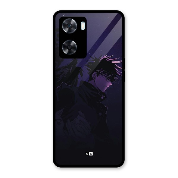 Fushiguro Demon Crows Glass Back Case for Oppo A77s