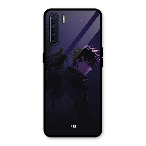 Fushiguro Demon Crows Glass Back Case for Oppo F15