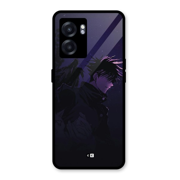 Fushiguro Demon Crows Glass Back Case for Oppo K10 (5G)