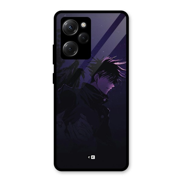 Fushiguro Demon Crows Glass Back Case for Poco X5 Pro